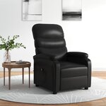 vidaXL Fauteuil inclinable électrique Noir Similicuir