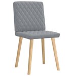 vidaXL Chaises à manger lot de 2 gris clair tissu