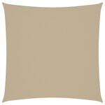 vidaXL Voile de parasol tissu oxford carré 2 5x2 5 m beige