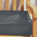 vidaXL Set de coussins de palette 2 Pièces Anthracite 200 x 40 x 8 cm