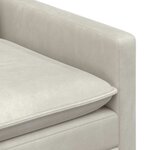 vidaXL Ensemble de Canapés 2 Pièces Crème Velours