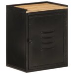 vidaXL Ensemble de meubles salle de bain 5 Pièces fer et bois de manguier