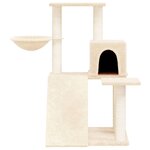 vidaXL Arbre à chat avec griffoirs en sisal Crème 82 cm
