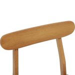 vidaXL Chaise de salle à manger 2 Pièces Naturel 43 x 44 5 x 77 cm