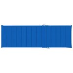 vidaXL Chaise longue de jardin avec table et coussin Pin imprégné