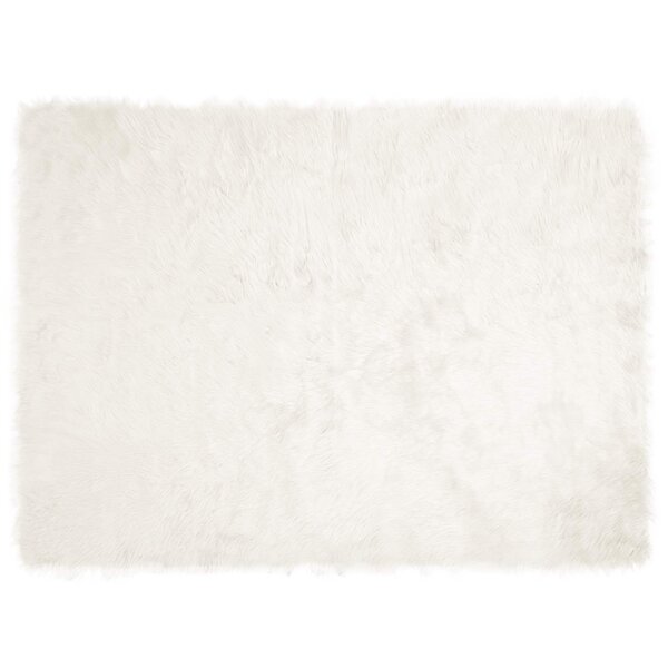 vidaXL Tapis en fausse Tafalla Blanc 160 x 230 cm Polyester