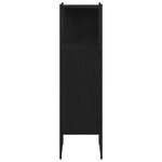 vidaXL Ensemble de mobilier de salle de bain avec étagère 3 Pièces Noir