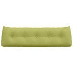 vidaXL Coussin de Dos Vert clair 160 x 24 x 50 cm tissu