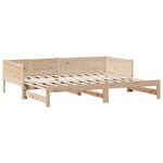 vidaXL Lit de jour avec gigogne et tiroirs sans matelas 90x190 cm