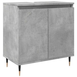 vidaXL Armoire de bain gris béton 58x33x60 cm bois d'ingénierie