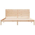 vidaXL Cadre de lit extra long sans matelas 200x220 cm bois massif