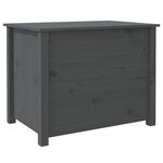 vidaXL Table basse Gris 71x49x55 cm Bois massif de pin