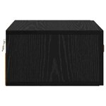 vidaXL Cabinet de chevet mural Chêne noir 35 x 35 x 20 cm