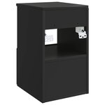 vidaXL Armoire de salle de bain Noir 30 x 35 x 50 cm Bois d'ingénierie