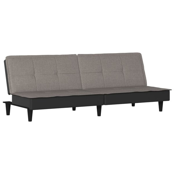 vidaXL Canapé-lit taupe tissu