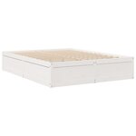 vidaXL Lit avec matelas blanc 140x200 cm bois massif de pin