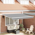 vidaXL Auvent Blanc 3 x 2 5 m Métal
