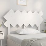 vidaXL Tête de lit Blanc 122 5x3x80 5 cm Bois massif de pin