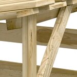 vidaXL Pergolas avec toits 6 Pièces 100x90x200 cm Bois de pin imprégné