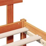 vidaXL Cadre de lit Marron 75 x 190 cm Bois de pin massif