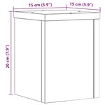 vidaXL Supports pour plantes 2 Pièces sonoma gris bois d'ingénierie
