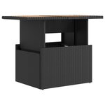 vidaXL Ensemble de repas extérieur 5 Pièces Noir et blanc crème
