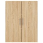 vidaXL Buffet haut Chêne sonoma 69 5x34x180 cm Bois d'ingénierie