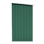 vidaXL Abri de stockage de bois Acier galvanisé 163x83x154 cm Vert