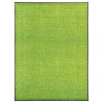 vidaXL Paillasson lavable Vert 90x120 cm