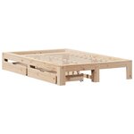 vidaXL Cadre de lit sans matelas 120x190 cm bois de pin massif