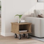 vidaXL Meuble TV Chêne artisanal 37 x 35 x 35 cm Bois d'ingénierie