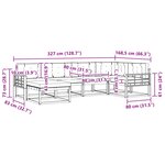 vidaXL Ensemble de canapés d'extérieur 5 pc Blanc et anthracite