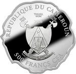 Monnaie BORN TO BE HAPPY Argent 500 Francs Cameroon 2026
