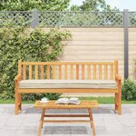 vidaXL Set de coussins de palette 2 Pièces Crème 200 x 40 x 8 cm