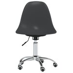 vidaXL Chaises pivotantes à manger lot de 2 gris clair PP