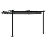 vidaXL Gazebo mural Anthracite 3 x 3 m Acier