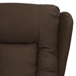 vidaXL Fauteuil Marron Similicuir