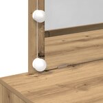 vidaXL Coiffeuse chêne artisanal 100 x 40 x 120 cm Bois d'ingénierie