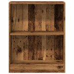 vidaXL Bibliothèque vieux bois 60x24x76 cm bois d'ingénierie