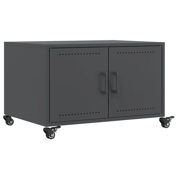 vidaXL Table basse anthracite 68x50x43 5 cm acier