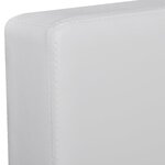 vidaXL Canapé sectionnel à 3 places cuir synthétique blanc