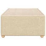 vidaXL Cadre de lit sans matelas crème 80x200 cm tissu