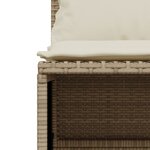 vidaXL Salon de jardin avec coussins 5 Pièces beige résine tressée