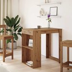 vidaXL Table de bar chêne artisanal 102x70x103 5 cm bois d'ingénierie
