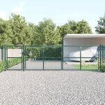 vidaXL Portal de jardin maille vert 500x175 cm acier galvanisé