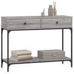 vidaXL Table console sonoma gris 100x34 5x75 cm bois d'ingénierie