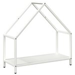 vidaXL Portant de bois chauffage blanc 60x25x60 cm
