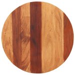 vidaXL Dessus de table bois massif d'acacia rond 25-27 mm 60 cm