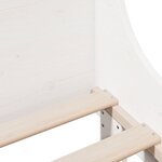 vidaXL Cadre de lit sans matelas blanc 90x200 cm bois de pin massif