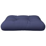 vidaXL Coussin de palette bleu marine 60x61 5x10 cm tissu